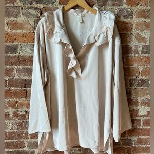 H&M Ruffle Collar Blouse